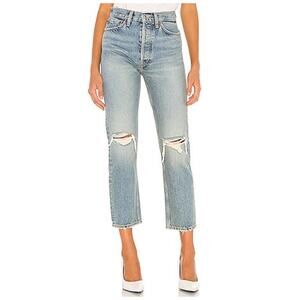 Re/Done 70’s Ultra Stovepipe Jeans Distressed